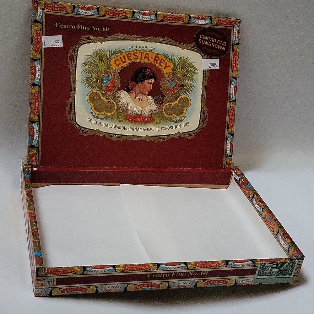 Cuesta-Rey Red Wooden Empty Cigar Craft Box